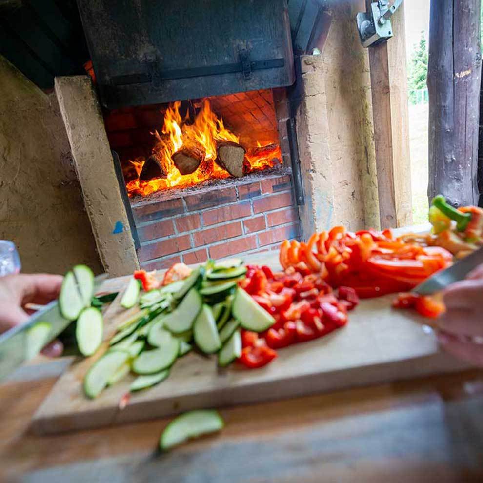 Outdoor Pizza backen bei erlebnistage Schweriner See