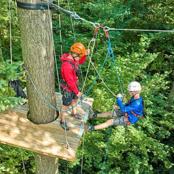 AbseilenHochseilelement